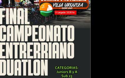 Final del Campeonato Entrerriano de Duatlón 2025